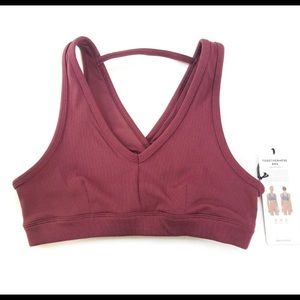 Medium Alo Yoga black cherry bra